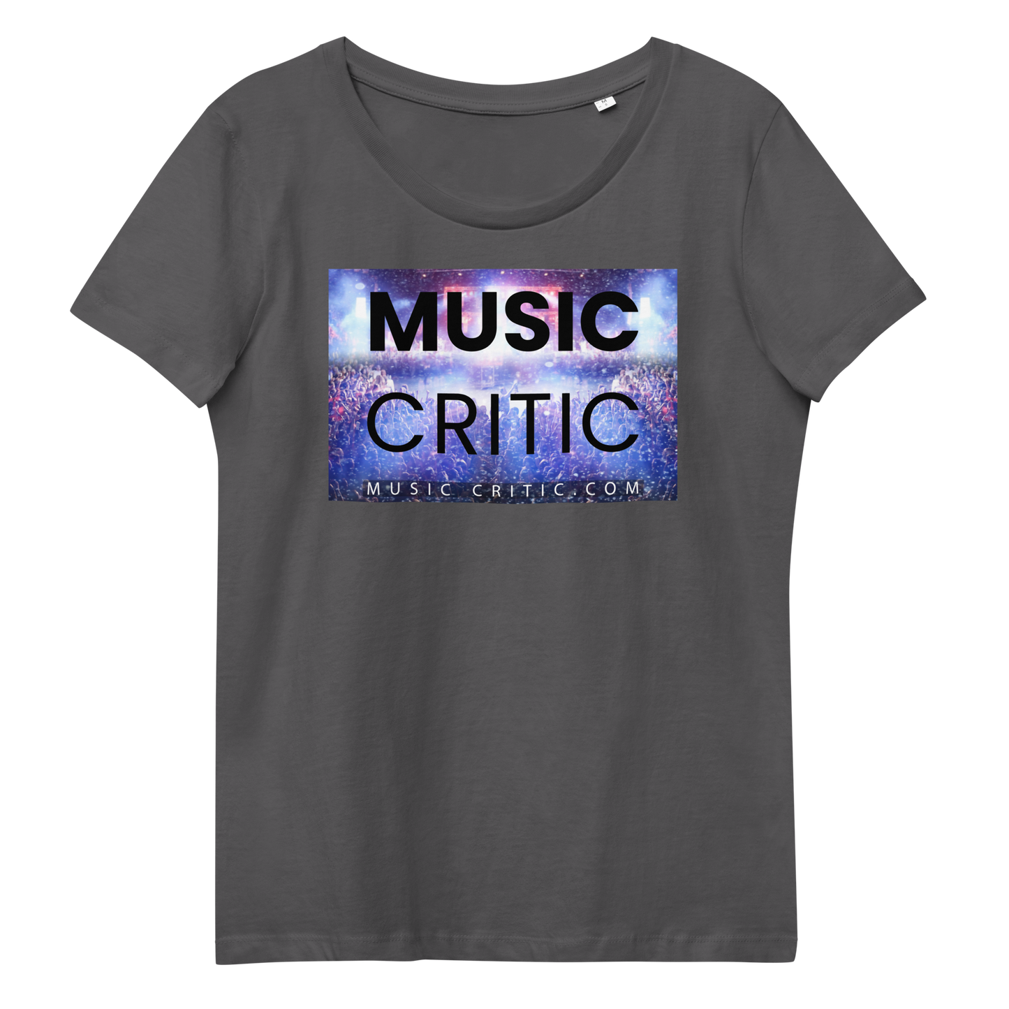 Women's Music Critic fitted eco tee