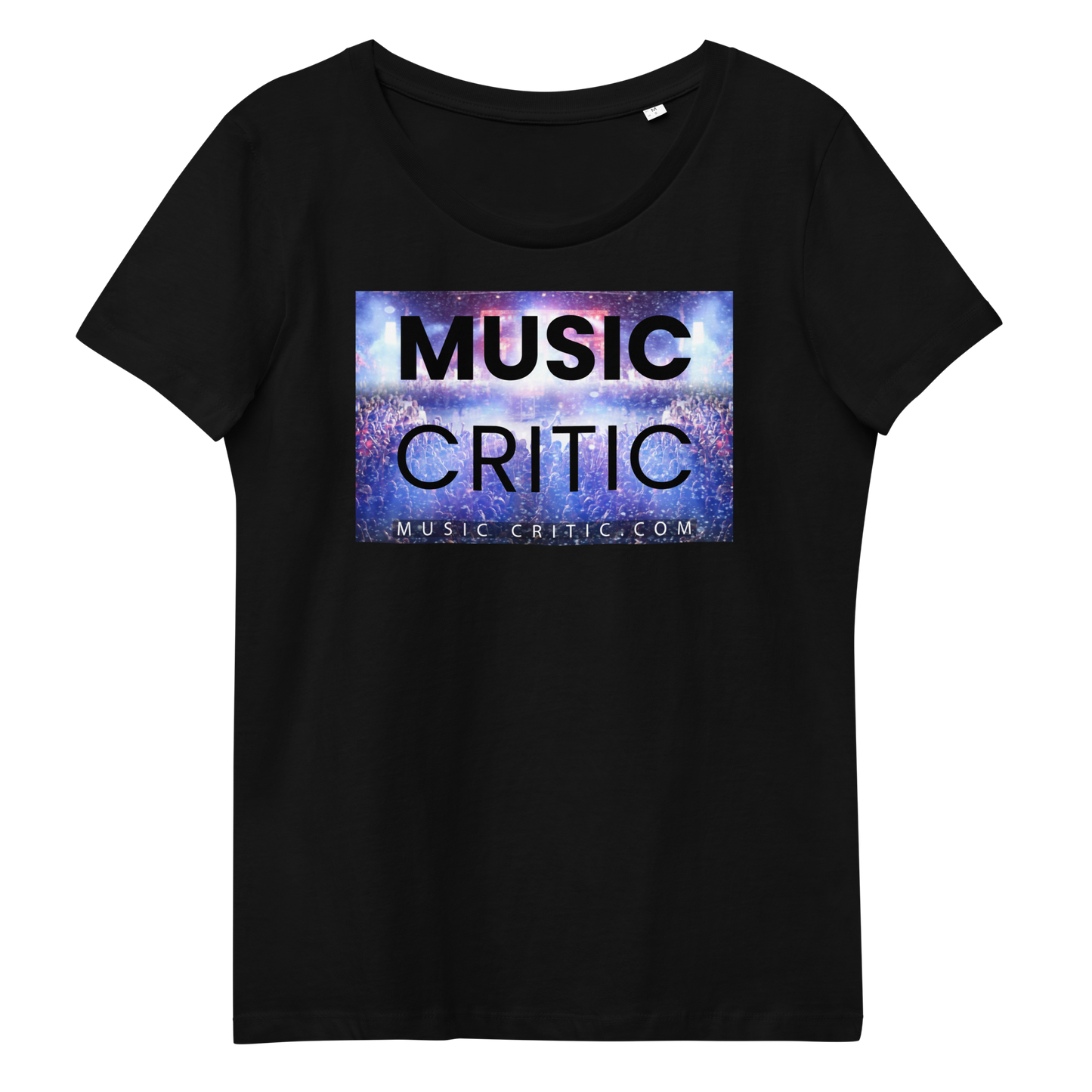 Women's Music Critic fitted eco tee