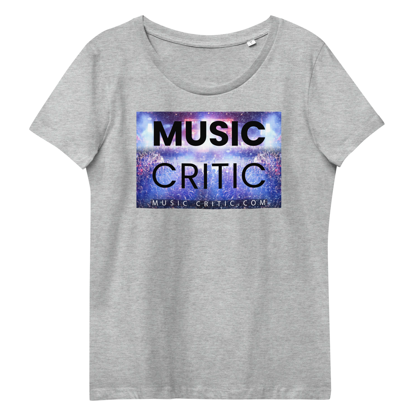 Women's Music Critic fitted eco tee