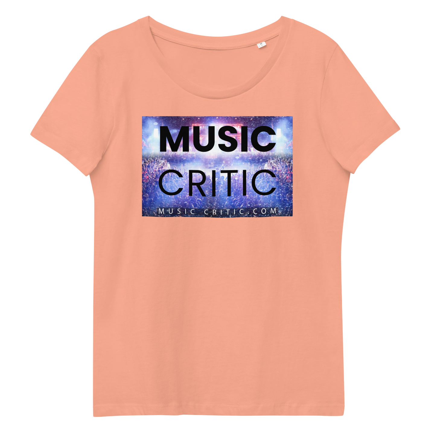 Women's Music Critic fitted eco tee
