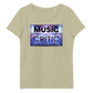 Women's Music Critic fitted eco tee