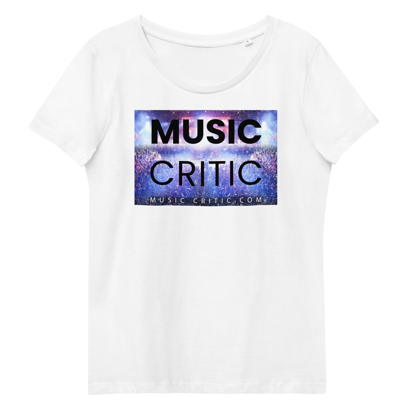 Women's Music Critic fitted eco tee